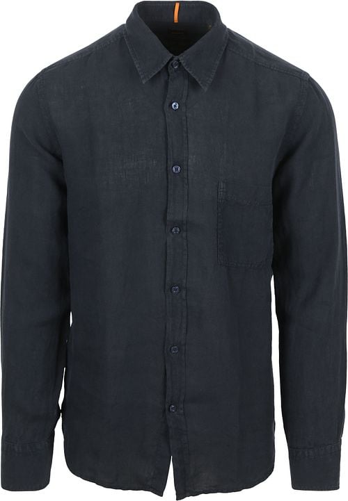 BOSS Chemise Relegant De Lin Navy Product