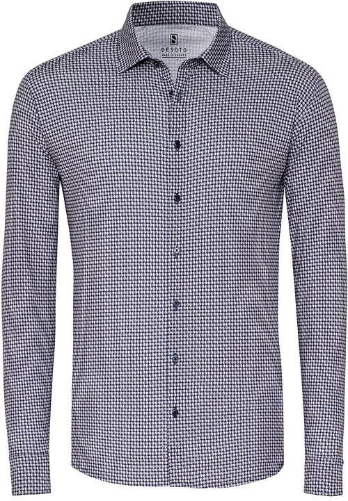 Desoto Overhemd Timeless Elegance Print Donkerblauw Product