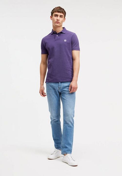King Essentials The Rene Polo Shirt Purple Model / Voorkant