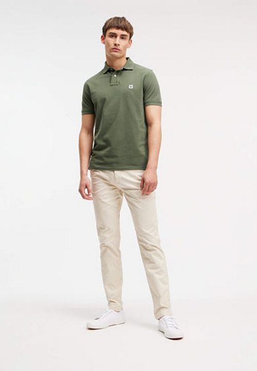 King Essentials The Rene Polo Shirt Olive Green Model / Voorkant