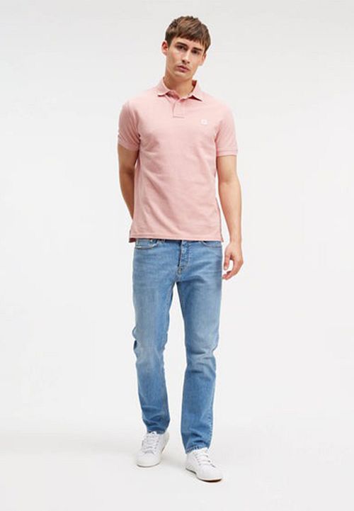 King Essentials The Rene Polo Shirt Pink Model / Voorkant