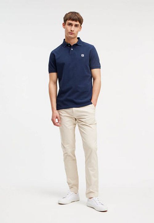 King Essentials The Rene Polo Shirt Navy Model / Voorkant