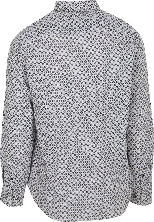 NZA Hemd Jaden Leinen Blend Blau Product / Achterkant