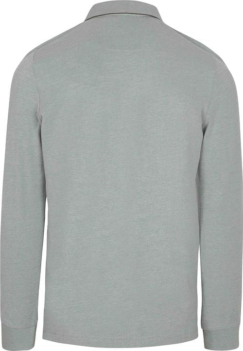 NZA Longsleeve Polo Shirt Hamton Piqué Green Product / Achterkant