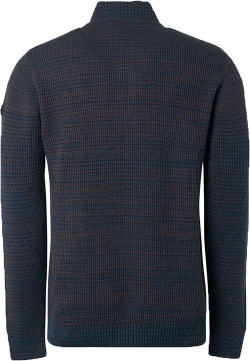 No Excess Mocker Pullover Navy Melange Product / Achterkant