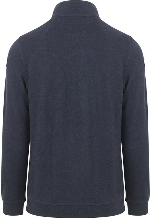NZA Half Zip Trui Samuel Navy Product / Achterkant
