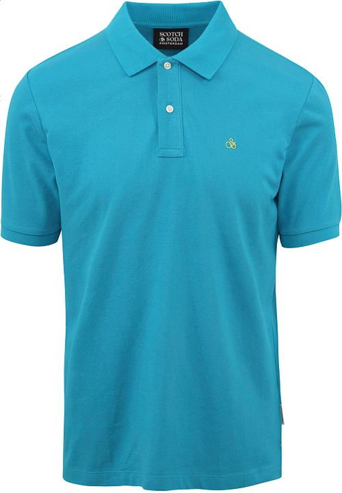 Scotch and Soda Pique Polo Turquoise Product
