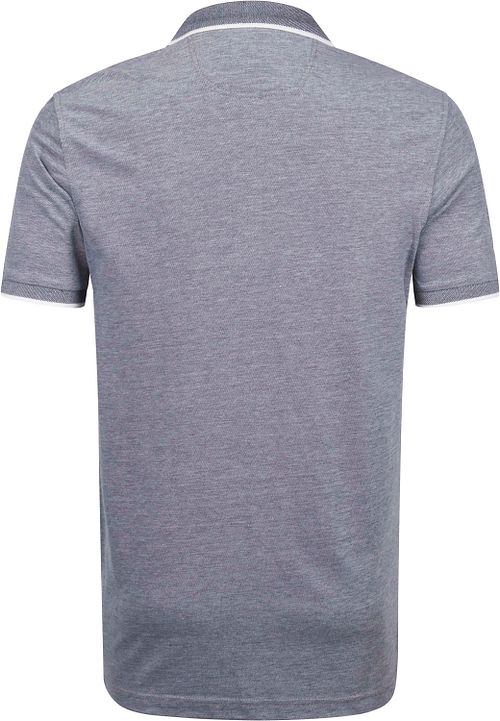Suitable Oxford Polo Grau Product / Achterkant