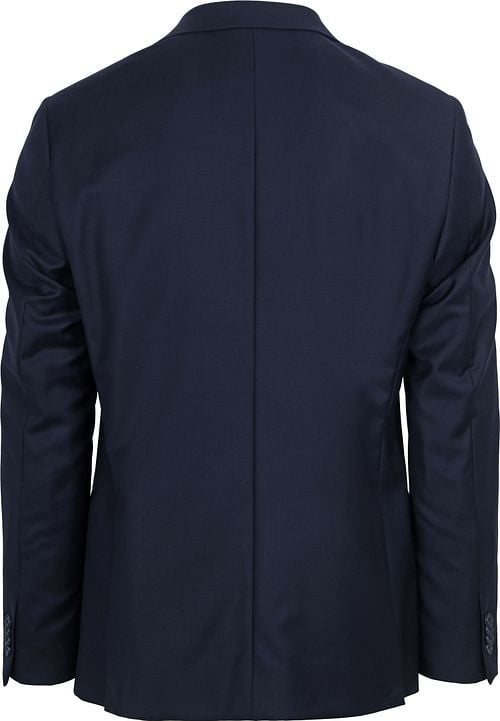 Suitable Suit Wool Navy Model / Achterkant