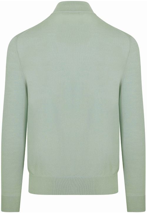 Suitable Merino Half Zip Sweater Green Product / Achterkant