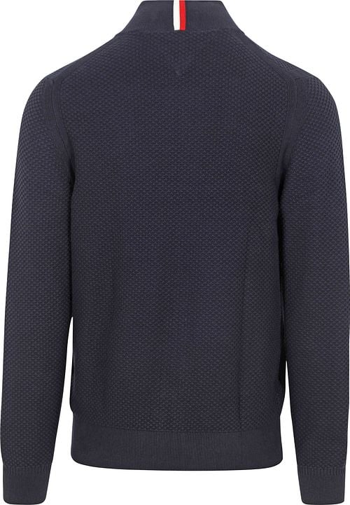 Tommy Hilfiger Cardigan Structure Navy Product / Achterkant
