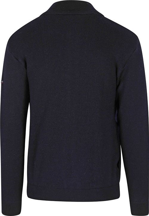 Armor-Lux Kerlouan Strickjacke Wolle Navy Product / Achterkant