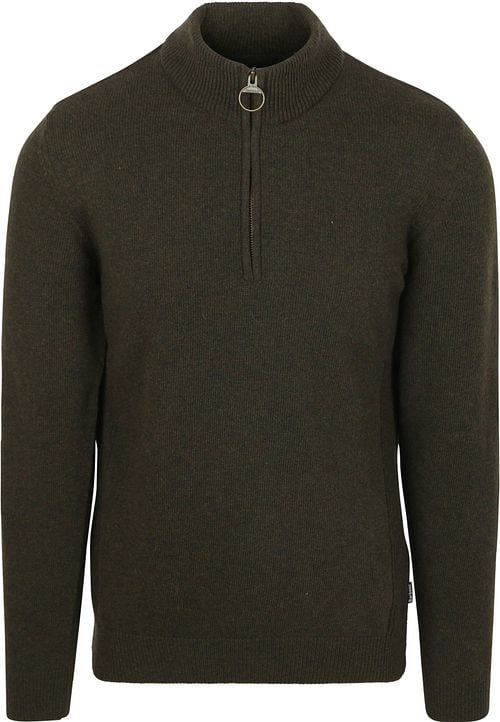 Barbour Half Zip Pullover Wool Olive Product