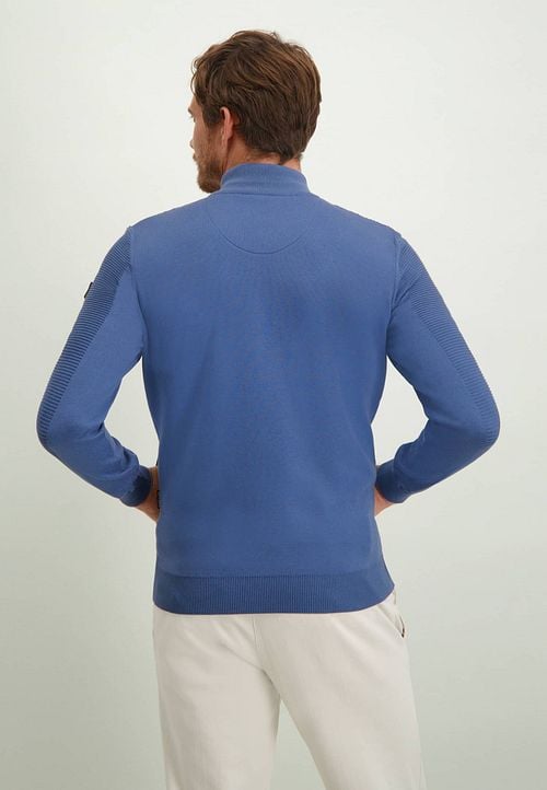 State Of Art Vest Zip Blauw Model / Achterkant