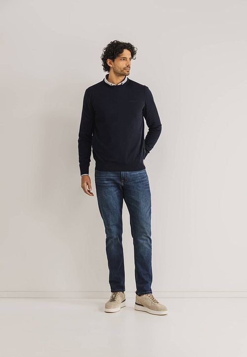 State Of Art Pullover Navy Model / Voorkant