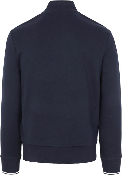 Fred Perry Half Zip Trui Navy Blauw Product / Achterkant