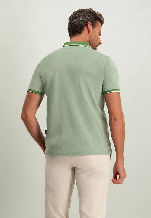State Of Art Pique Polo Shirt Green Model / Achterkant