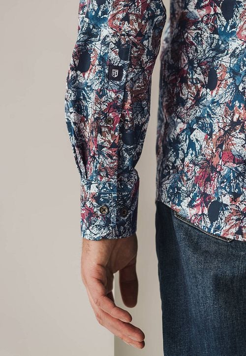 State of Art Chemise Impression Multicolore Model / Detail