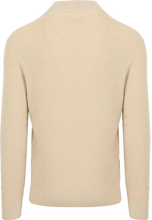 Suitable Structure Half Zip Pullover Sand Product / Achterkant