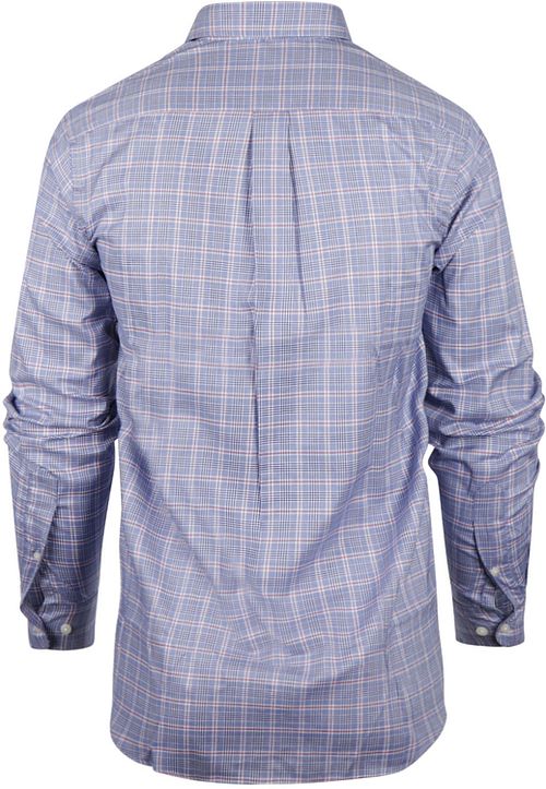 Steppin' Out Shirt Checks Blue Red Product / Achterkant