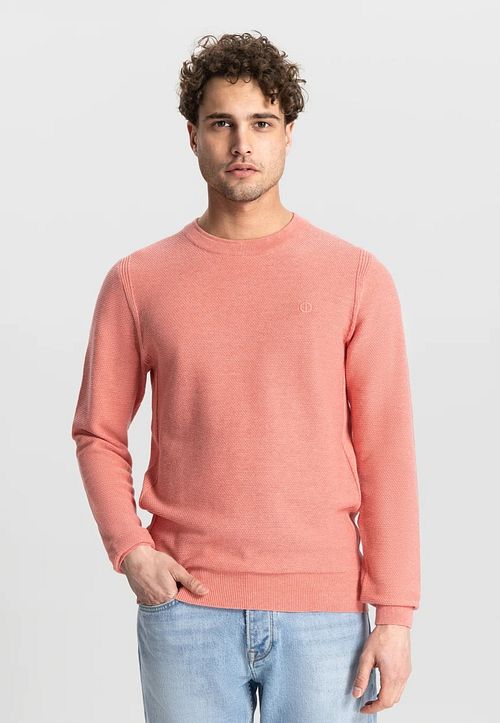 Dstrezzed Pullover Pink Melange Model / Voorkant