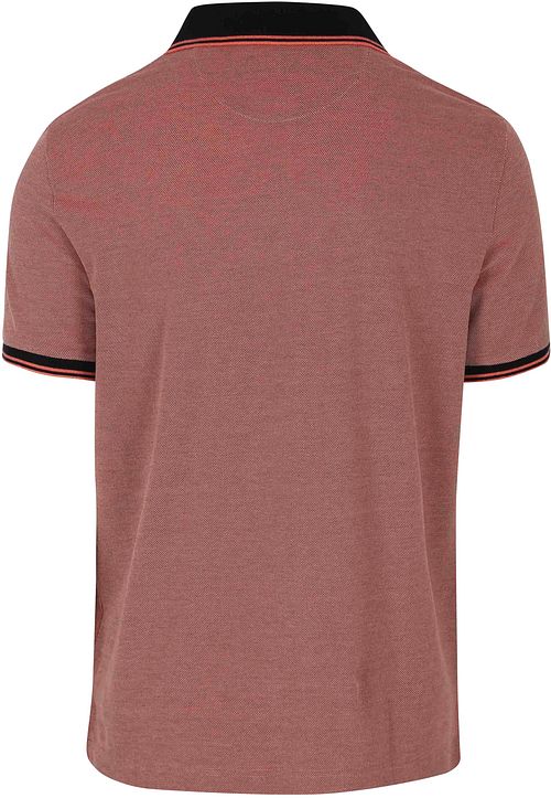 Gant Shield Oxford Piqué Poloshirt Rot Product / Achterkant