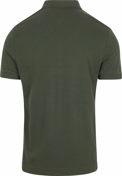 Lacoste Poloshirt Paris Piqué Donkergroen Product / Achterkant