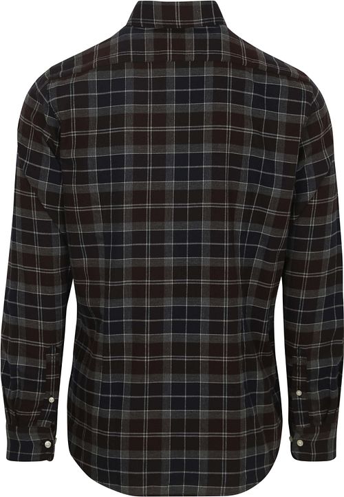 Barbour Fortrose Shirt Tartan Navy Brown