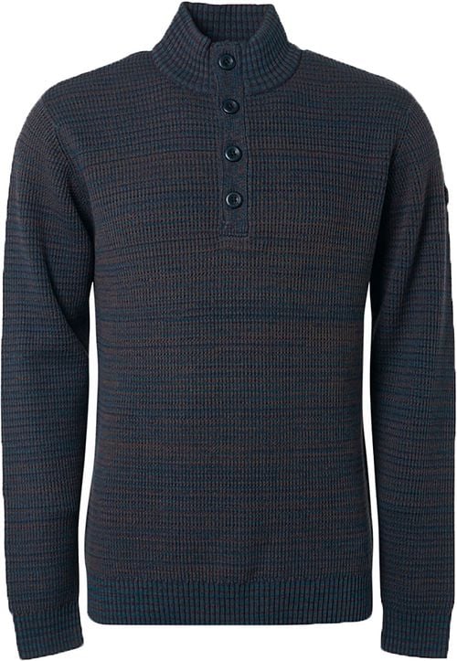 No Excess Mocker Pullover Navy Melange Product
