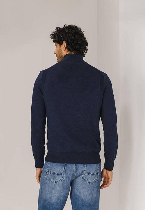 State Of Art Half Zip Pullover Navy Model / Achterkant