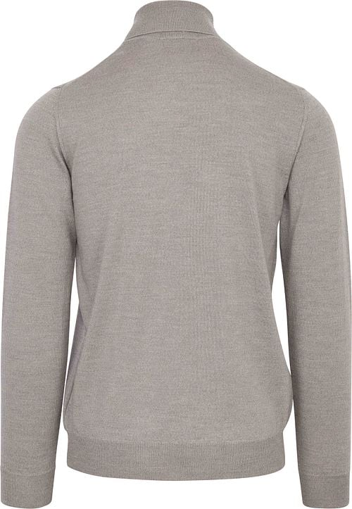 Suitable Merino Rollkragen Grau Product / Achterkant