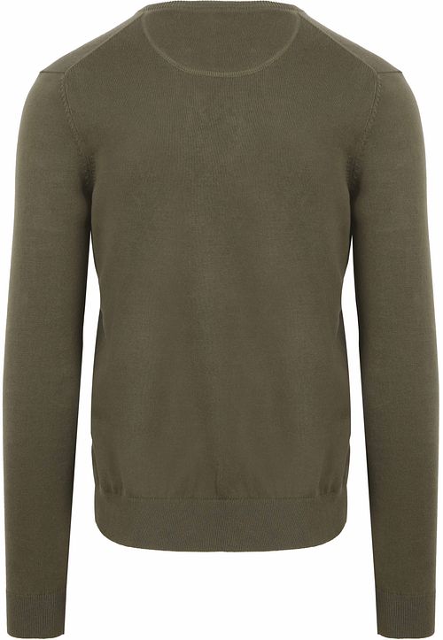 Suitable Respect Vinir Pullover Olive Green Product / Achterkant