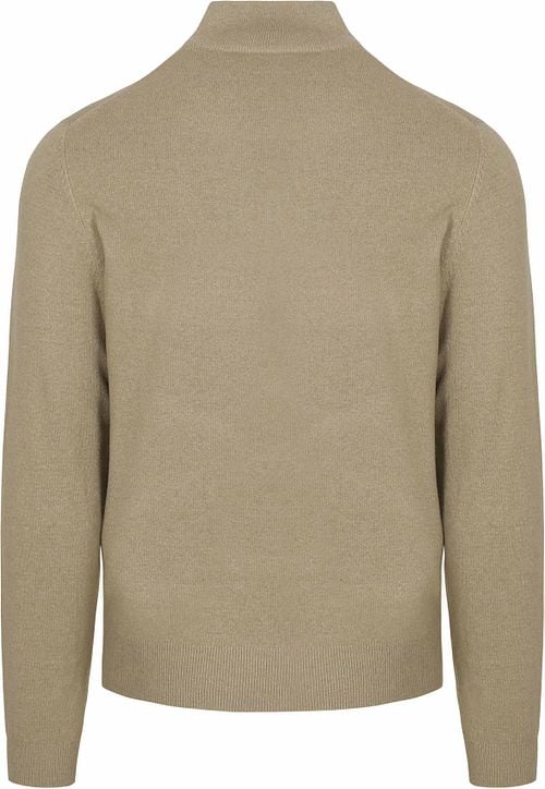 NZA Pull Christopher Demi-Zip Beige chaud Mélanger Product / Achterkant