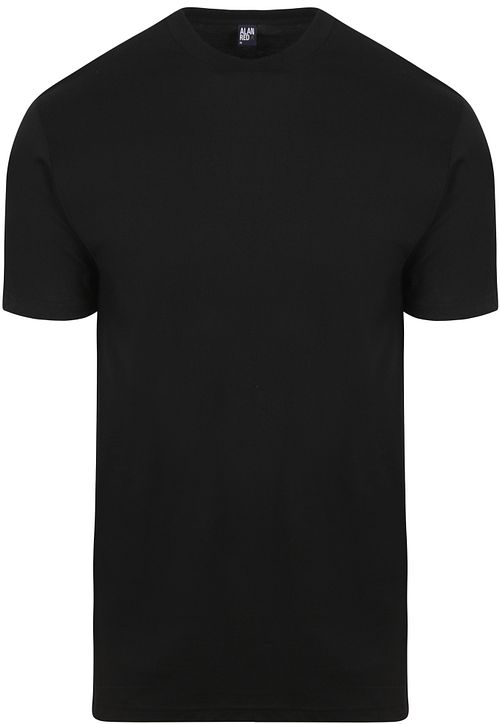 Alan Red T-shirt Virginia O-Neck Black 2-Pack Product