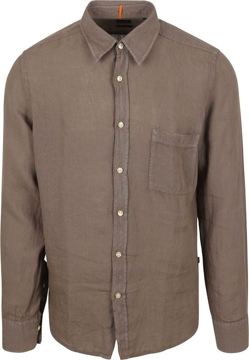 BOSS Relegant Shirt Linen Taupe Product