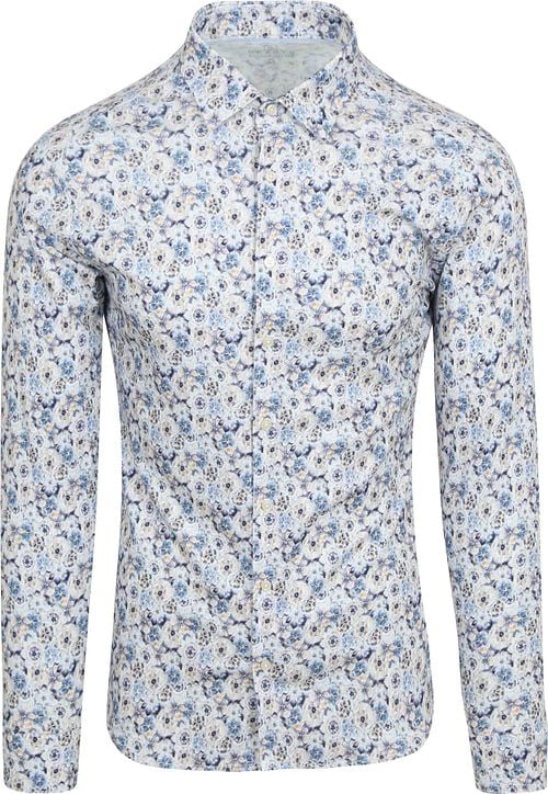 Desoto Overhemd Smooth Violets Blauw Product