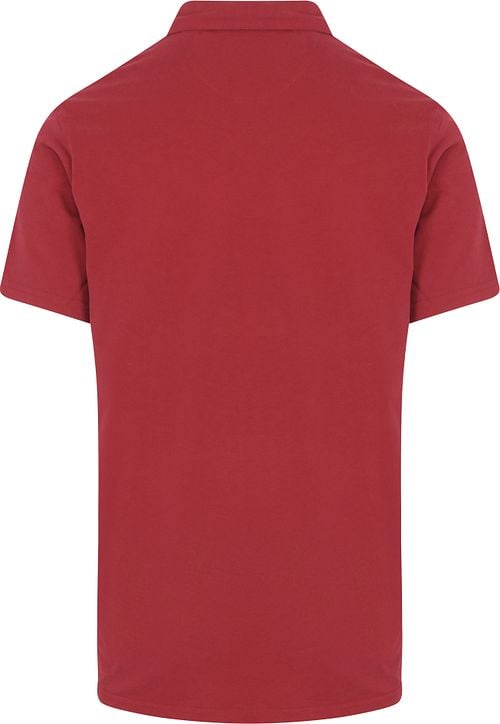 King Essentials The James Poloshirt Rot Product / Achterkant