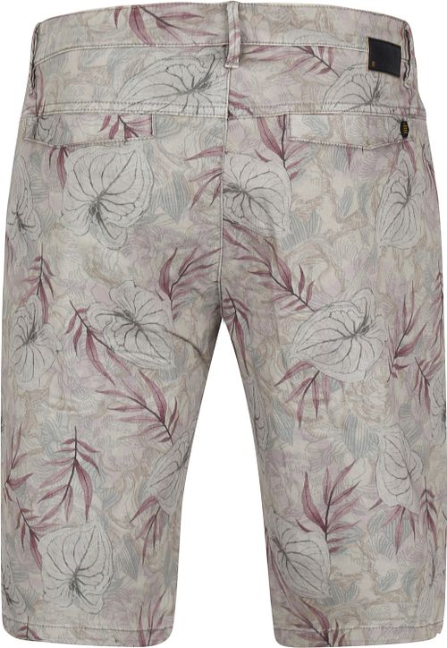 No Excess Shorts Garment Dyed Print Gray Product / Achterkant