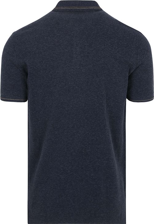 R2 Amsterdam Polo Soft Solid Blue Product / Achterkant