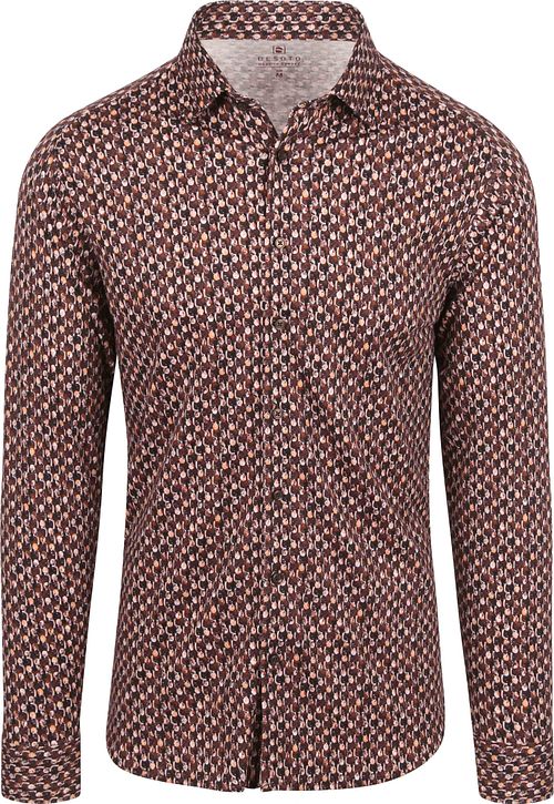 Desoto Chemise Fundamental Vibes Impression Marron Product