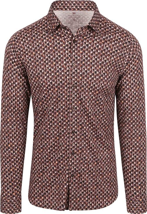 Desoto Shirt Fundamental Vibes Print Brown Product