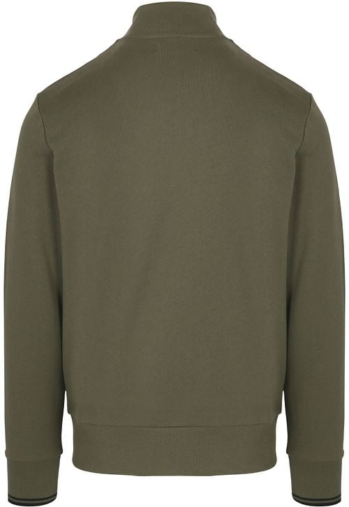 Fred Perry Half Zip Trui Olijfgroen Product / Achterkant