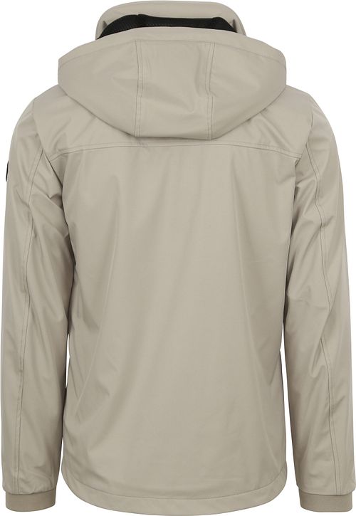 No Excess Jacke Halblang mit Kapuze Beige Product / Achterkant