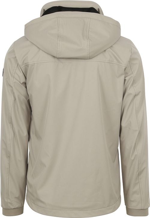 No Excess Jacket Half Long with Hood Beige Product / Achterkant