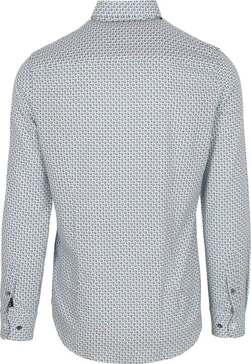 NZA Overhemd Aidan Print Blauw Product / Achterkant