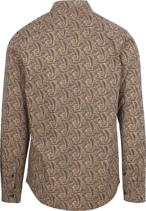 Scotch and Soda Shirt Print Beige Product / Achterkant