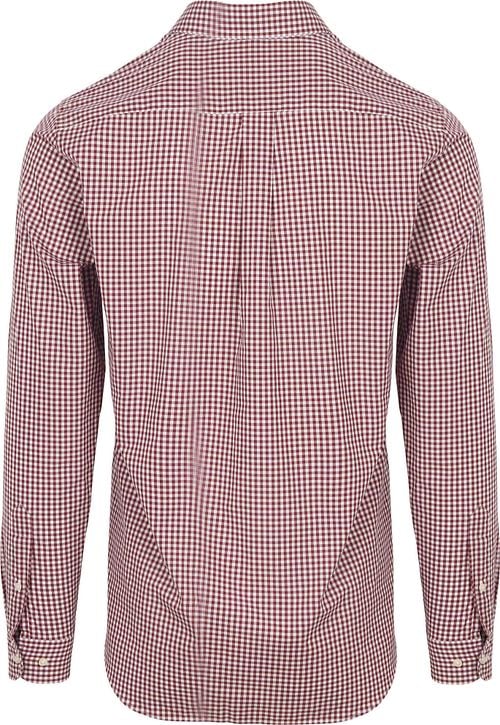 Steppin' Out Chemise Poplin A Carreaux Rouge