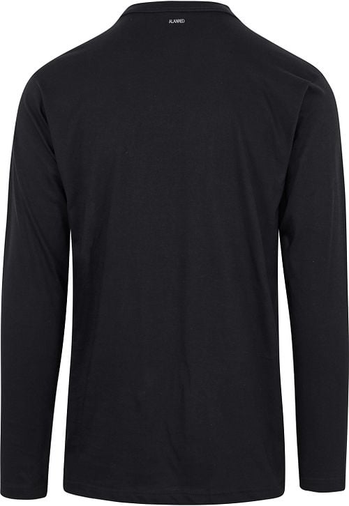 Alan Red T-Shirt Virginia Zwart Longsleeve 2-pack Product / Achterkant