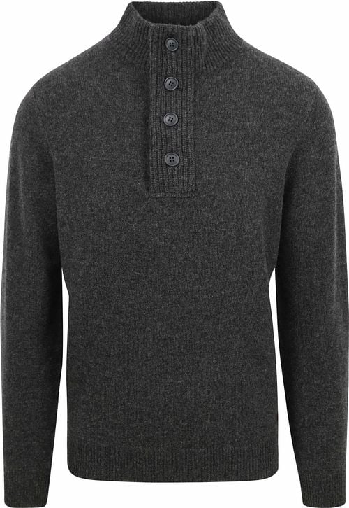Barbour Trui Wol Patch Antraciet Product