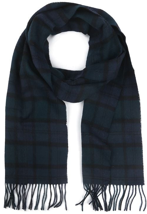 BarbourScarfs Tartan Lambswool Classic Dark Blue Product
